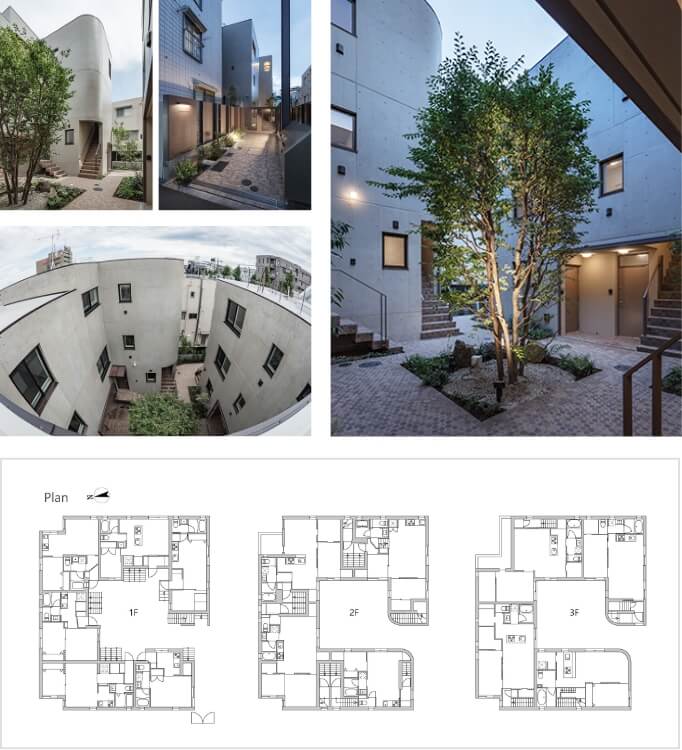 GranDuo等々力の外観、見取り図画像